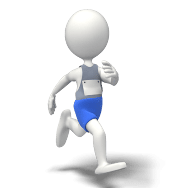 Figur som springer